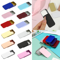 Tinplate Box Slide Lid Push Pull Box Drawer Balm Box Pet Food Portable Box Mini Aromatherapy Jar Candy Small Iron Box Gift Box