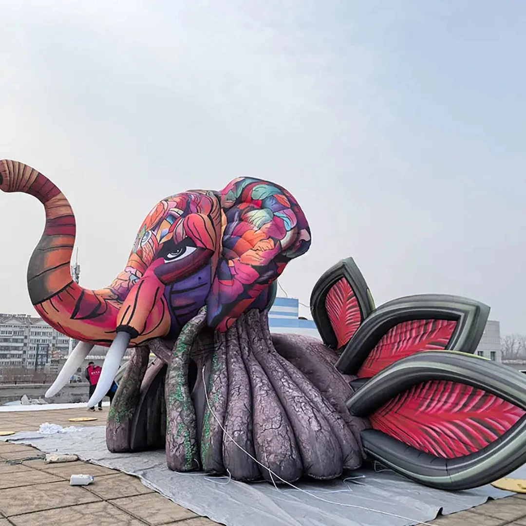 Puntelli gonfiabili giganti della decorazione della fase dell'elefante della tenda della fase dell'evento gonfiabile gigante per il bar della discoteca del partito dell'evento della musica più venduto