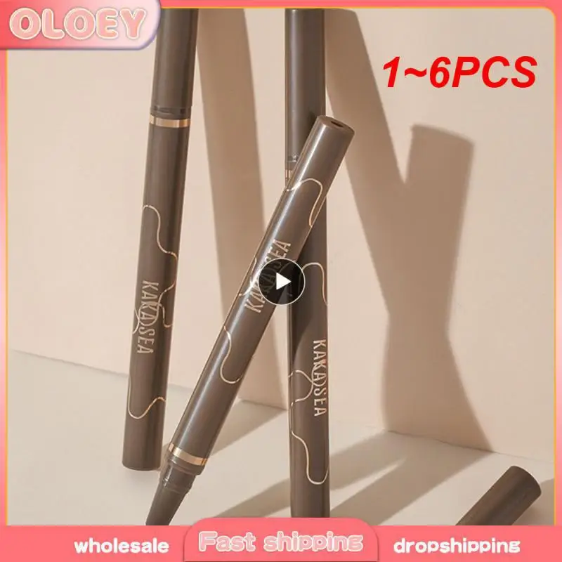 1 ~ 6 Stück glatte Wasser entladung schlanke flüssige Eyeliner Antifouling-Formel genaue und glatte Anwendung flüssiger Eyeliner-Stift