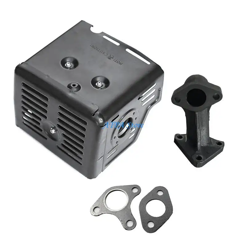 Lắp ráp bộ giảm thanh động cơ động cơ U13C với ống xả cho động cơ GX340 GX390 11HP