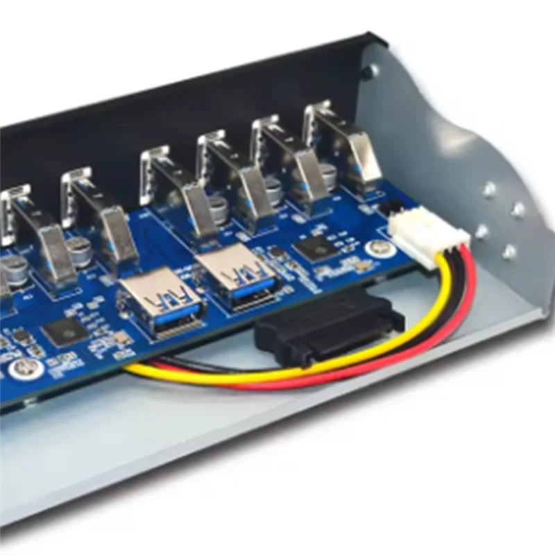 -A25M Hub da pannello frontale USB 3.0 USB3 5.25 a 8 porte, splitter USB multiuso, USB-HUB per PC;