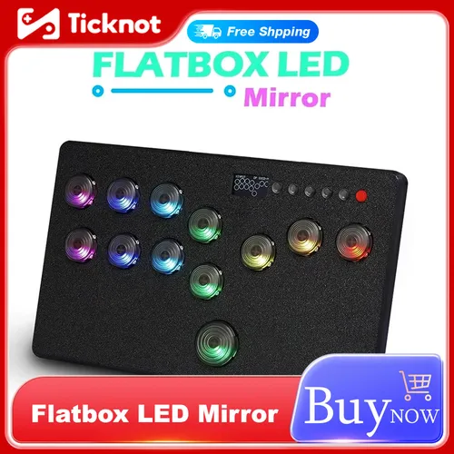 Flatbox diseño izquierdo/derecho Mini controlador Stickless HitBox para PS4 FightStick HotSwap Kailh Switch Arcade Joystick para PC/PS3/NS