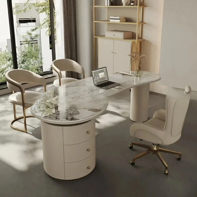 

Premium Slate Medical Aesthetics Office Desks Consulting Service Light Luxury Simplicity Office Desks Escritorios Work Furniture