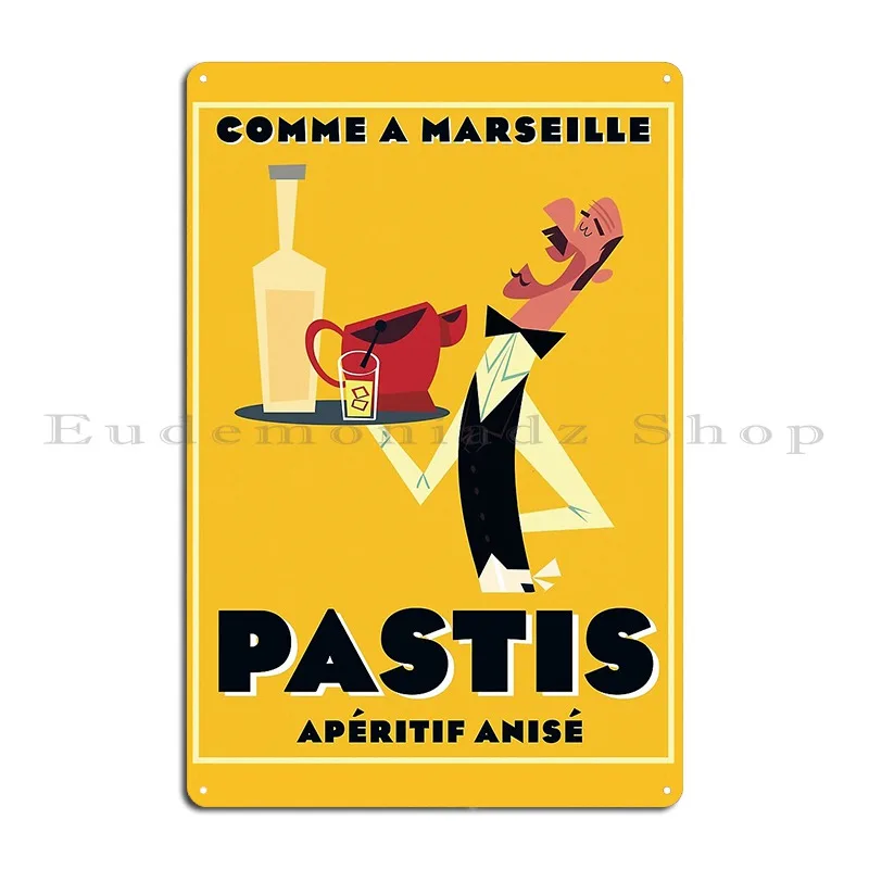 Pastis Poster Metal Sign Cave Cinema Garage Printing Rusty Tin Sign Poster