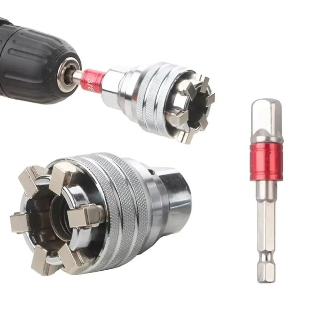 

Набор регулируемых торцевых ключей с одной рукой, сверхмощный набор адаптеров для шестигранных ключей 10-19 мм, стабильный шестигранный