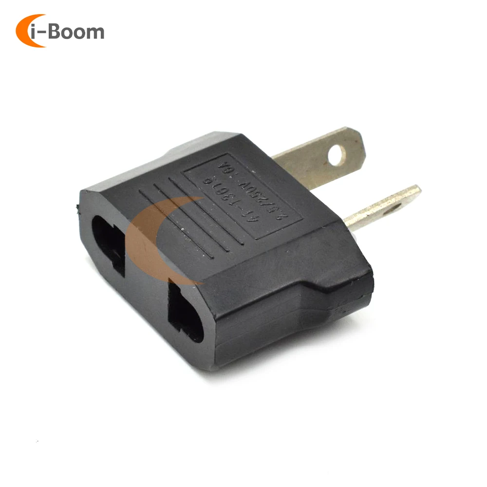 US Plug To EU Plug Power Adapter European Travel Plug C Plug Adapter