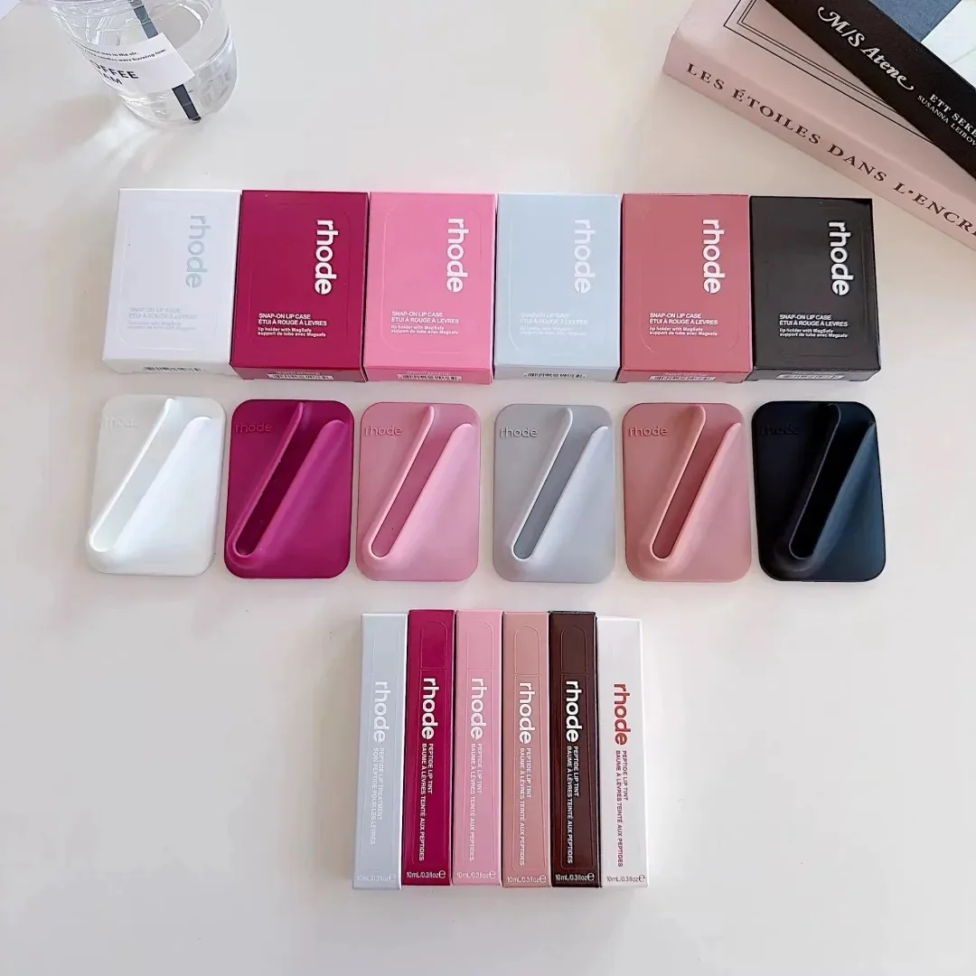 Brillo Labial Nuevo con Diseño, Edición Limitada, Soporte Magnético para Brillo Labial con Diseño de Ganso Dulce, Barra de Colorete, Delineador de Labios