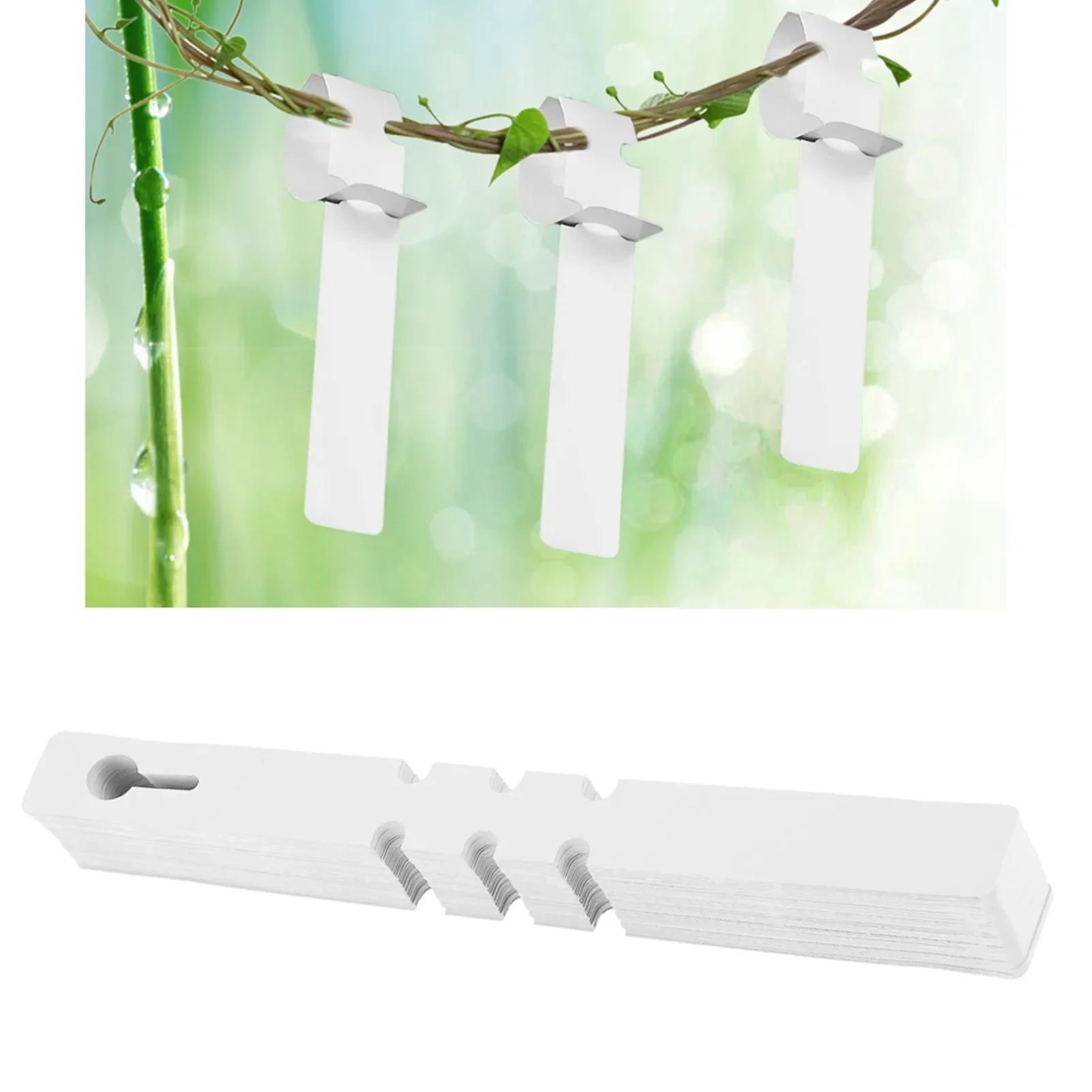 100pcs Nursery Garden Decor Stake Tags Flower Plant Labels Plate Lawn Ornament Tree Markers Signs Prompt Card