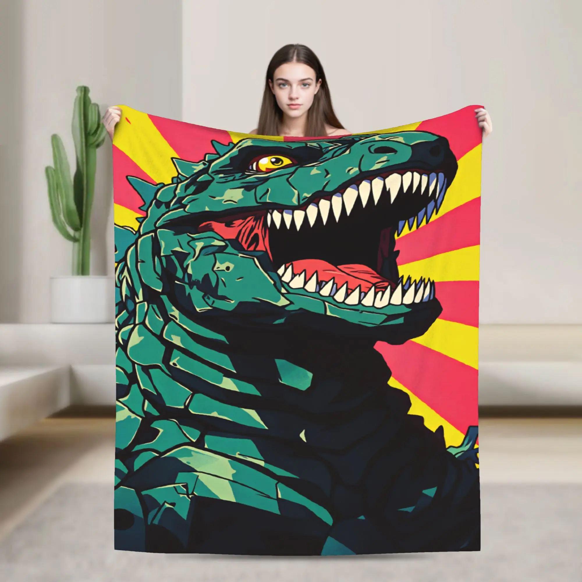 Super Warm Blanket Travel Office G-Godzillas  Bedding Throws  Flannel Bedspread For Outdoor Pattern Sofa Bed Cover