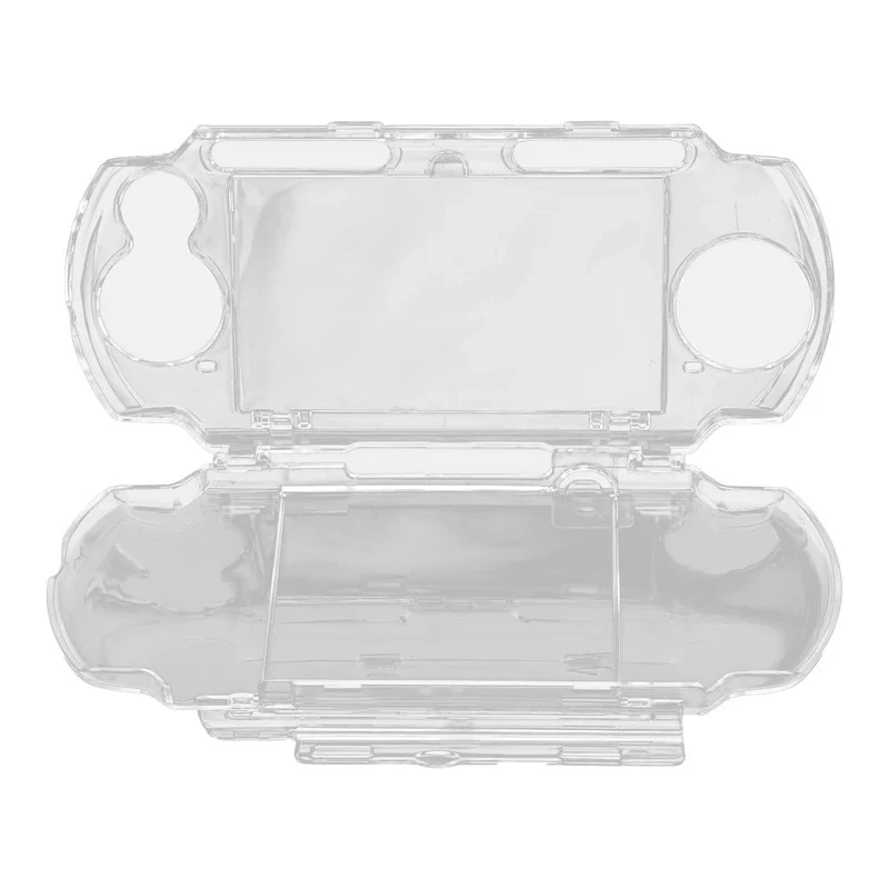 Replacement Transparent Hard Housing Snap Case, Lightweight Full Coverage Protective Carry Cover For Sony PSP 2000 & PSP 3000
