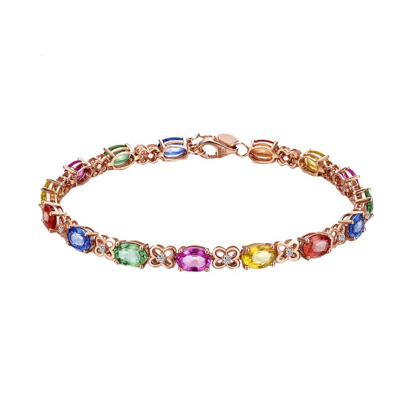 Neues 2026 Minimalistisches Design All-Diamond-Serie Armband 100% 925 Silber Modischer Einzigartiger Schmuck Geschenk – Detail 15