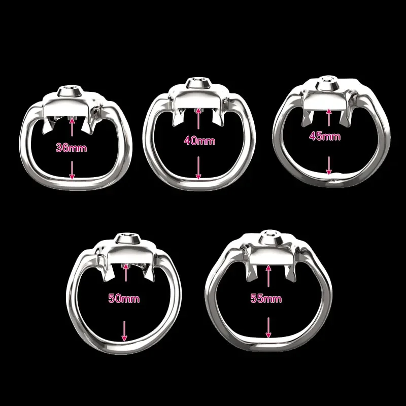 Stainless Steel Luxurious Penis Lock Male Chastity Device Cock Cage Penis Ring Belt Fetish Adult Sex Toy Chastity for Sextoys