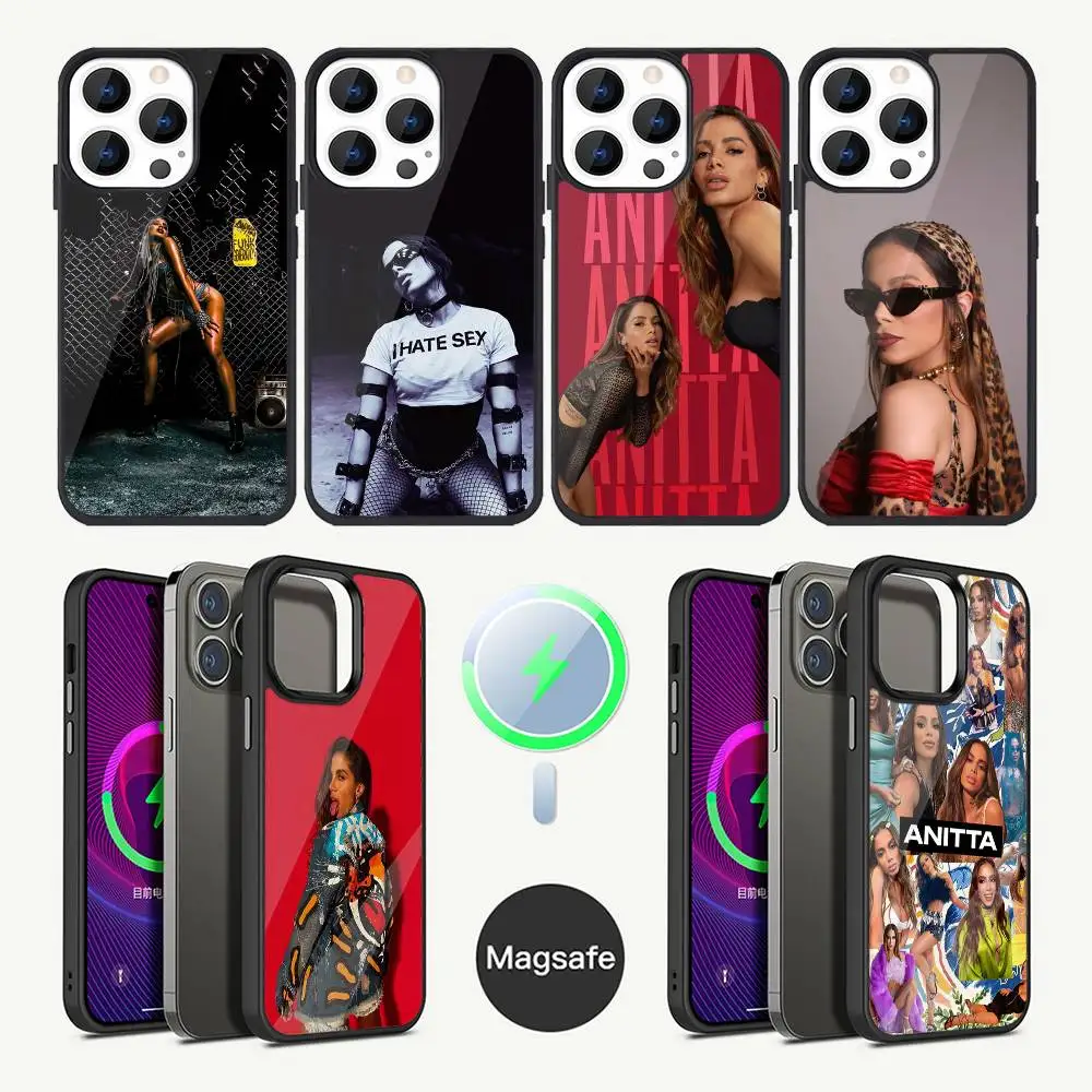 

Singer Anitta Phone Case For iPhone 17,16,15,14,13,12,11,Plus,Pro,Max Mini Magsafe Magnetic Wireless Charging