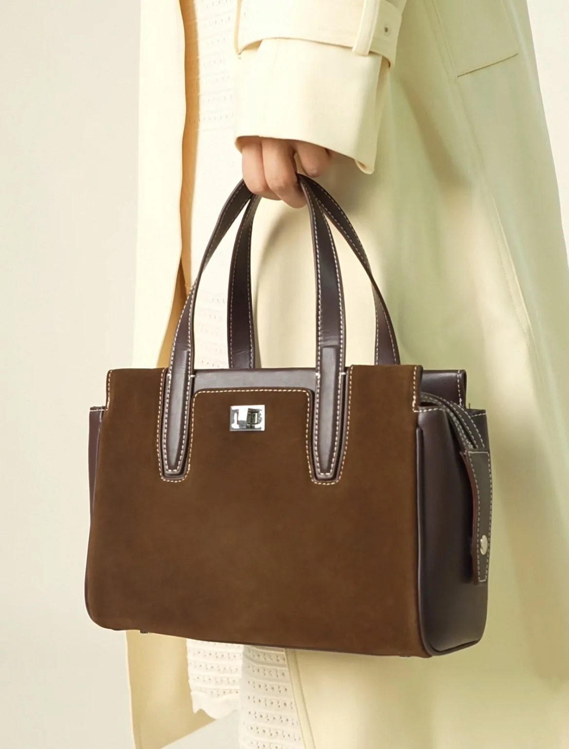 

Women Bag 2025 New Early Autumn Shoulder Bag Lady Split Leather Cross-body Bag Female Large Capacity Fashion Commuting Handbag