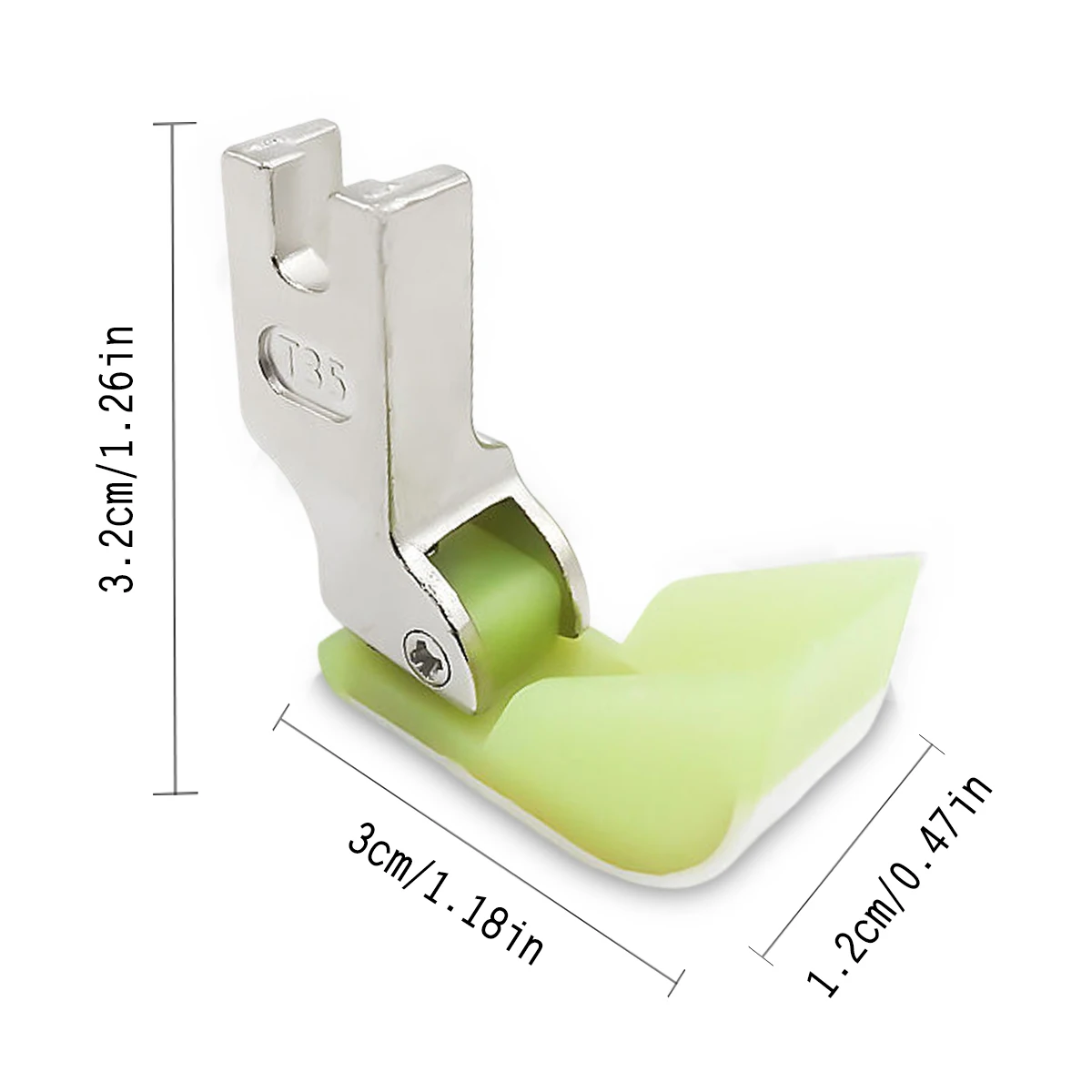 Industrial Sewing Machine Flat Car Computer Stepping on Cotton Presser Foot T350 Boat Shaped