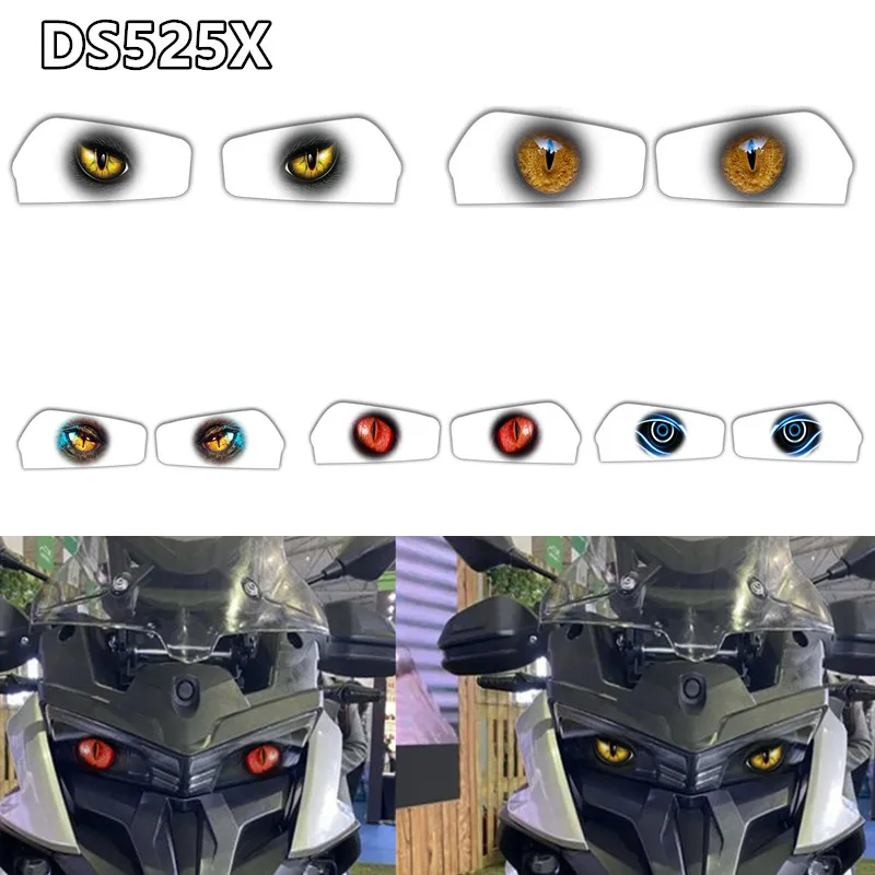 

Motorcycle Headlight Decals Protector Stickers Headlight Sticker Waterproof Motorcycle Decals For VOGE DS525X DS 525X 525 X