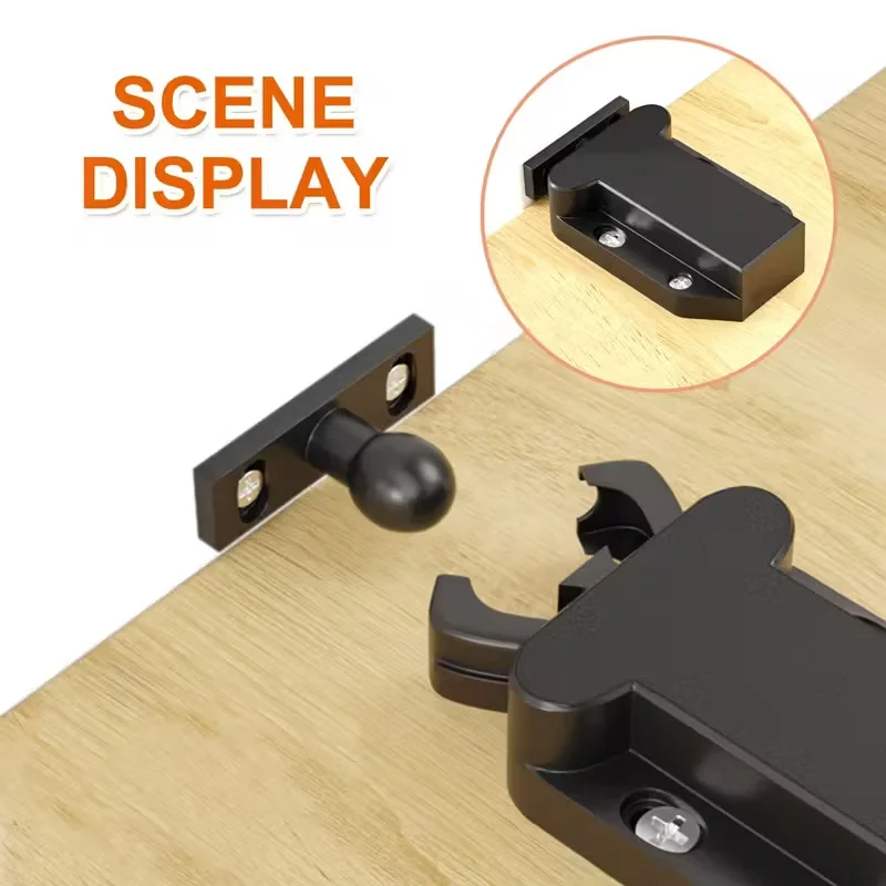 5/10pcs Non-Magnetic Touch Latch, Safe Push Latches, Push To Open Cabinet Catch, Rebound Self-Locking Device, Cupboard Door Stop