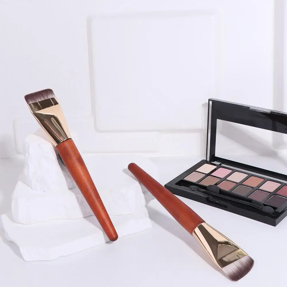 Make Up Tools Ultra Thin Foundation Brush Smooth Lightweight Flat Contour Brush Multifunction Bevel Design Makeup Brushes Women