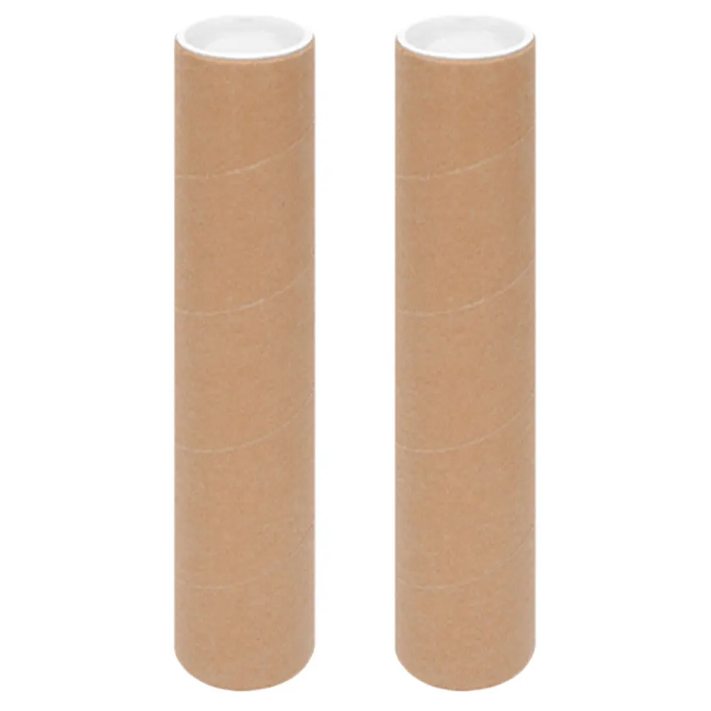 2Pcs Robust Paper Drawing Mailing Tube Caps Heavy Duty Tube for Storing and Shipping Posters Artwork Prints
