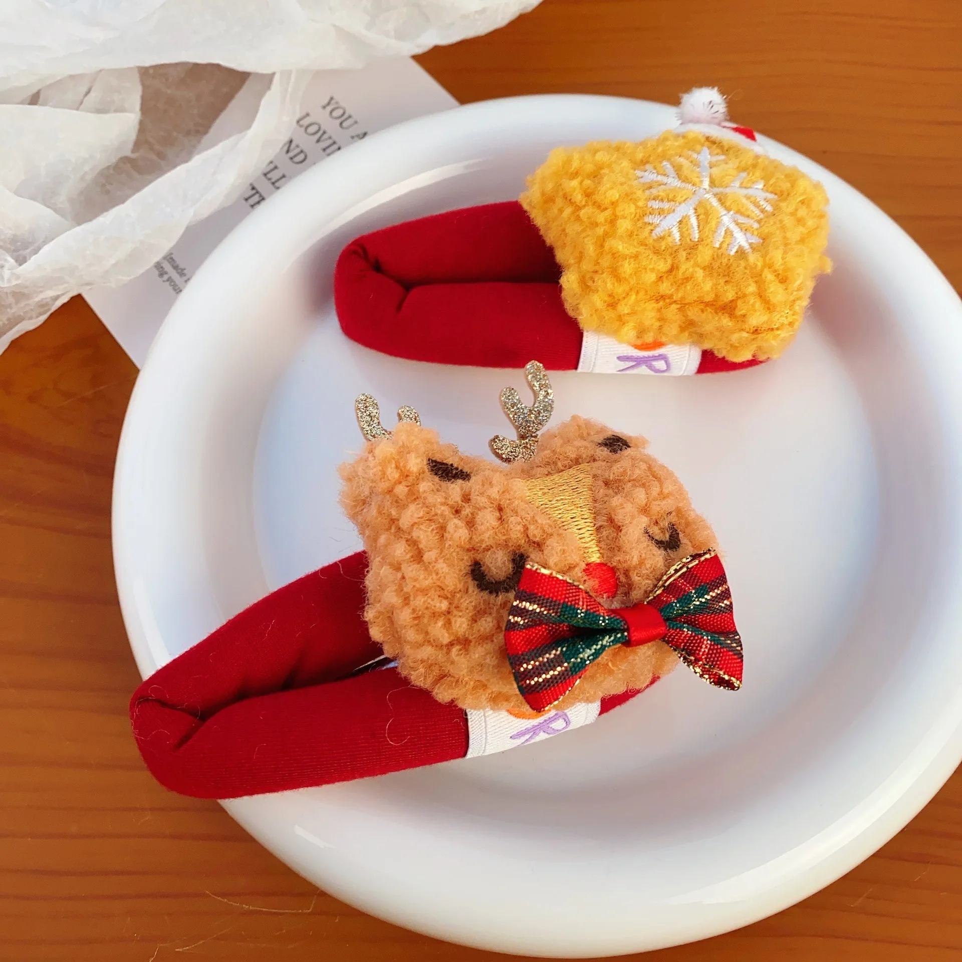 

Christmas Cartoon Cute Elk Snowflake Star Hairpin Female Back of Head BB Clip Side Broken Hair Hairband Clip Jewelry