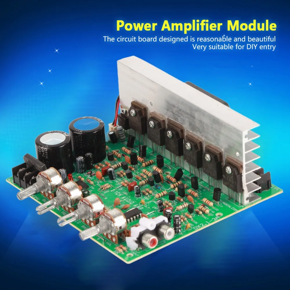 300W High Power Power Amplifier Board 2.1 Channel Subwoofer 3 Channel Audio Amplifiers Volume Potentiometer Module Car Audio view 6