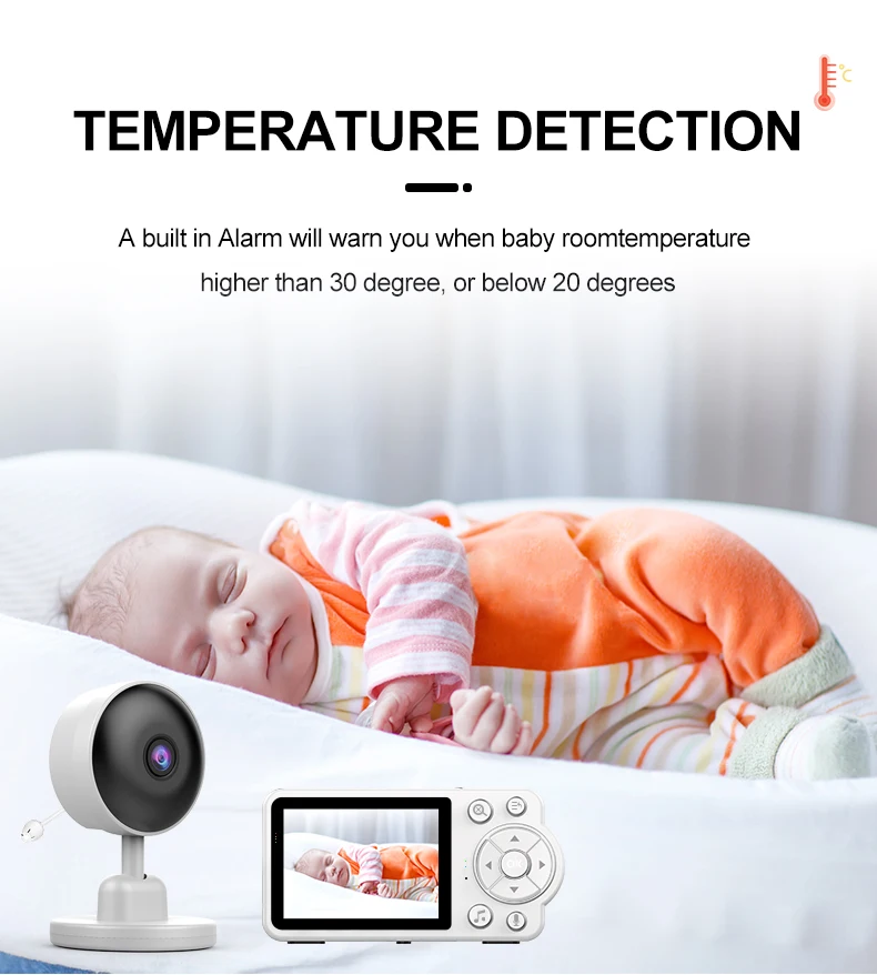 Accompanied to protect the baby's safety intelligent electronic monitor Sleep without worry long battery life for Mom's at ease