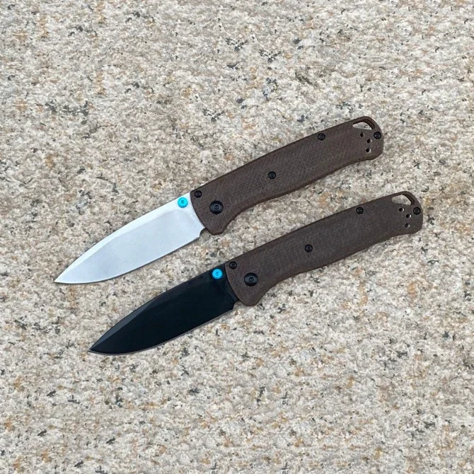 Butterfly BM535 Pocket Folding Knife Stonewash S30V Blade Flax/Brass Cuprum Handle Tactical Self Defense Hunting EDC Tool Knives