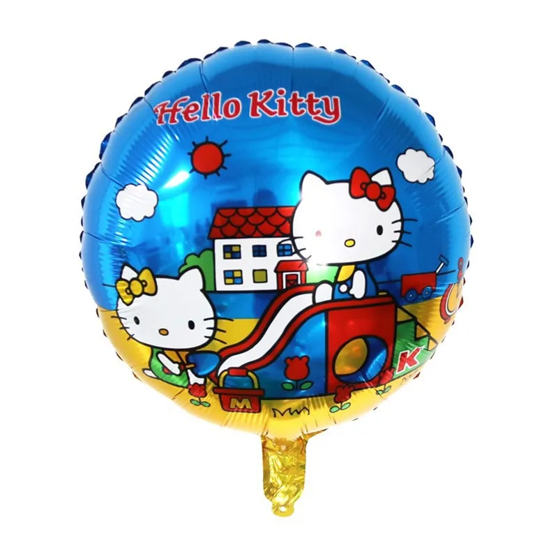 Palloncino Hello Kitty da 18 pollici Kawaii Anime Figure Sanrio Balloon Kids Happy Birthday Party Decoration Cute Cartoon Balloon Supply