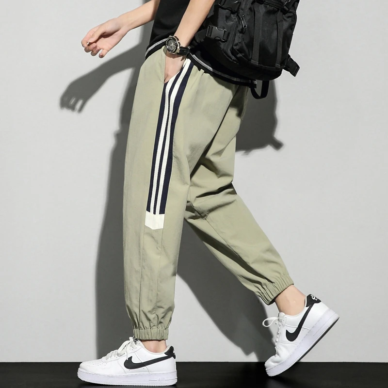 2024 New Youth Pants Men and Women's Spring and Autumn Korean-style Outdoor Leisure Jogging Sports Pants Men's 9-minute Pants