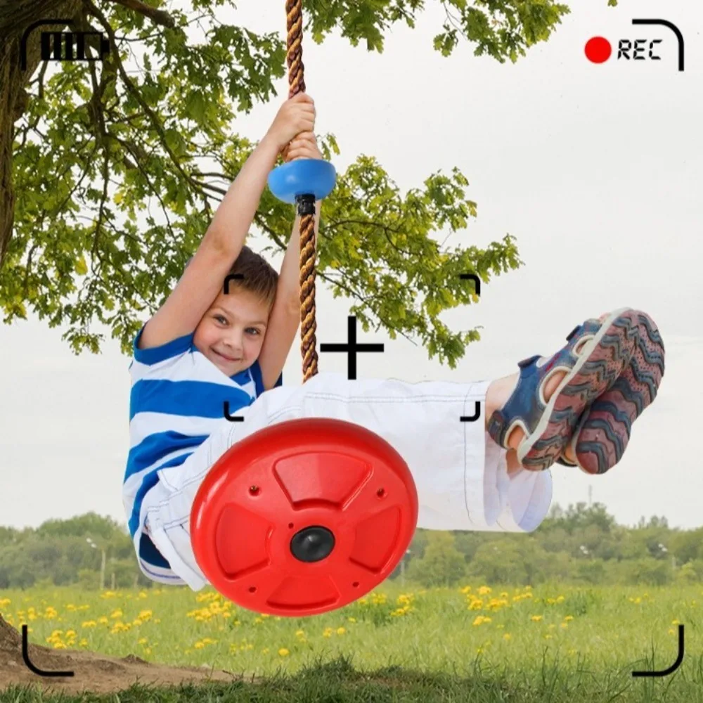 Nieuwe Heavy Duty Klimtouw Schommels Plastic Schijf met Ophangriem Disc Boom Schommelstoel Creatieve Speelgoedschommels voor Kinderen