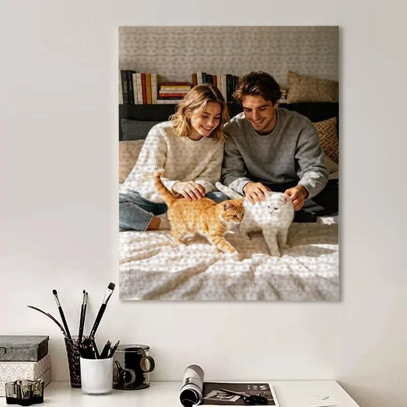 35/300/500/1000pcs Personalized Custom Photo Puzzle Pet Photos Father's Day Back To School Halloween Christmas New Year