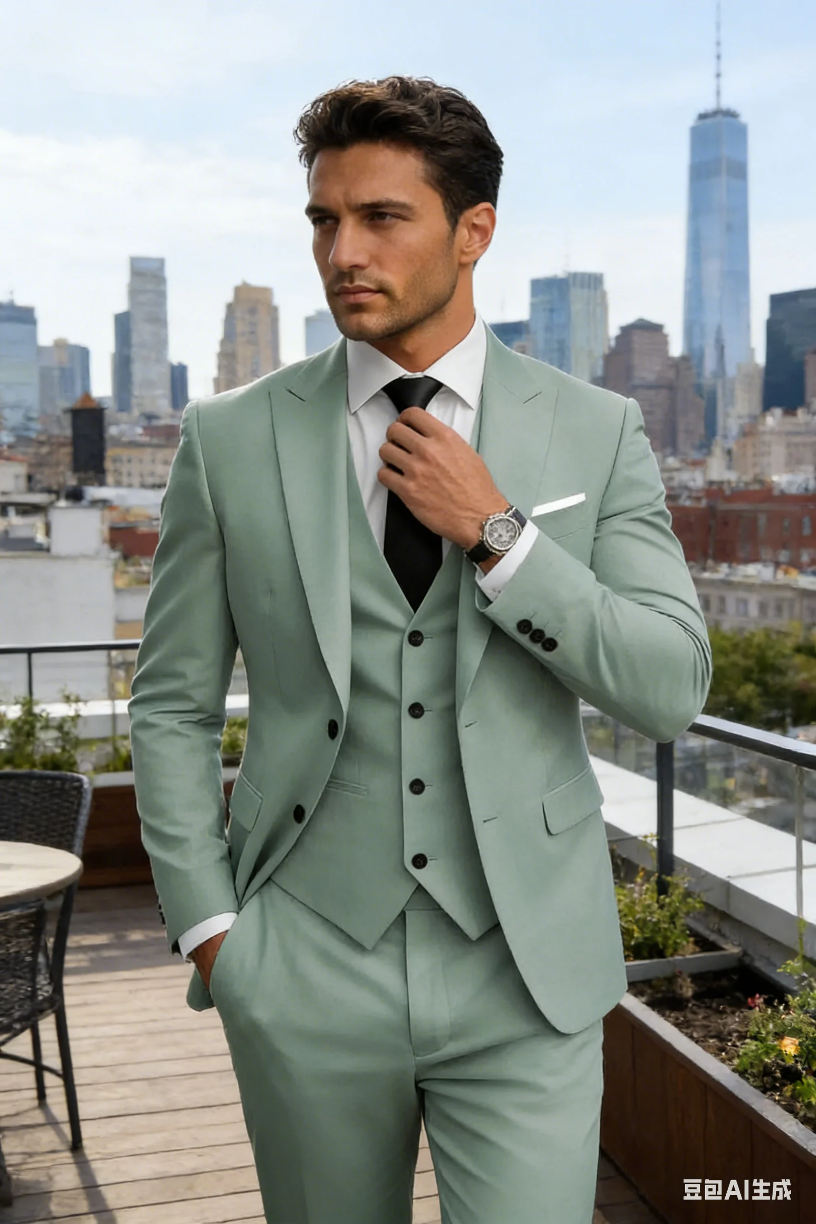 

Men's Suits 3 Piece Slim Fit Wedding Suits for Men Formal Business Suit Party Prom Tuxedo