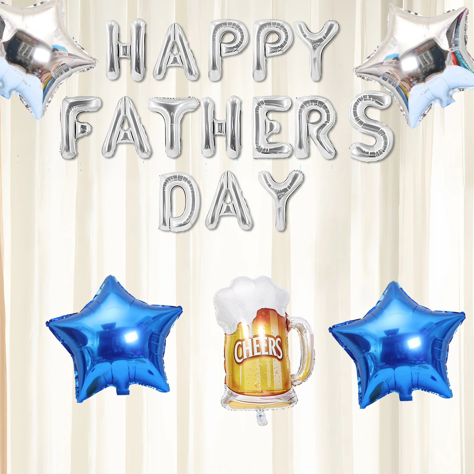 

Набор из 24 шт., 16-дюймовый серебряный фольгированный майларовый шар из алюминиевой фольги, 18 дюймов, синие воздушные шары из алюминиевой фольги со звездами, фольгированный шар