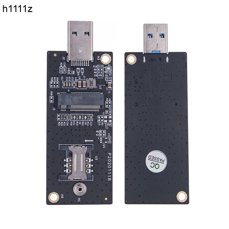 M.2 Key B to USB 3.0 Riser Board for 3G 4G LTE WWAN Module NGFF M.2 Key B to USB3.0 Network Adapter with 6Pin/8Pin SIM Card Slot