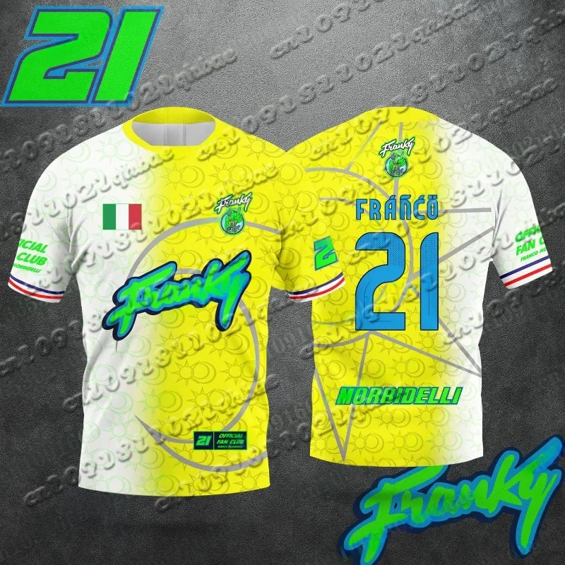 

2025 New Franco Morbidelli 21 and 49 Racing Drivers Outdoor Sports Fans Summer Men's and Women's Fashion Quick Drying T-shirt
