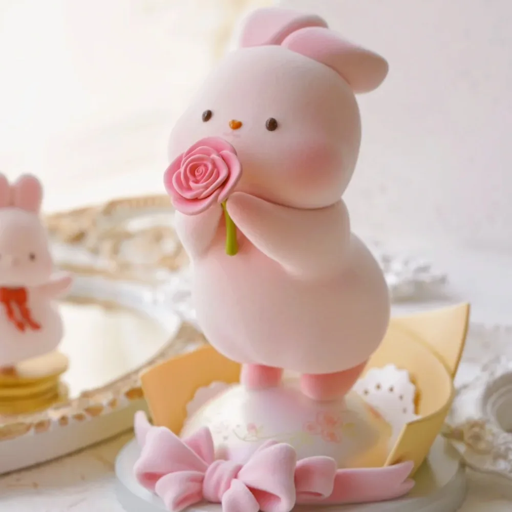 Kotak Buta Harian Kelinci Momo Asli Koleksi Kawanan Lucu Kartun Pie Keju Mainan Trendi Ornamen Hadiah Ulang Tahun Anak Perempuan