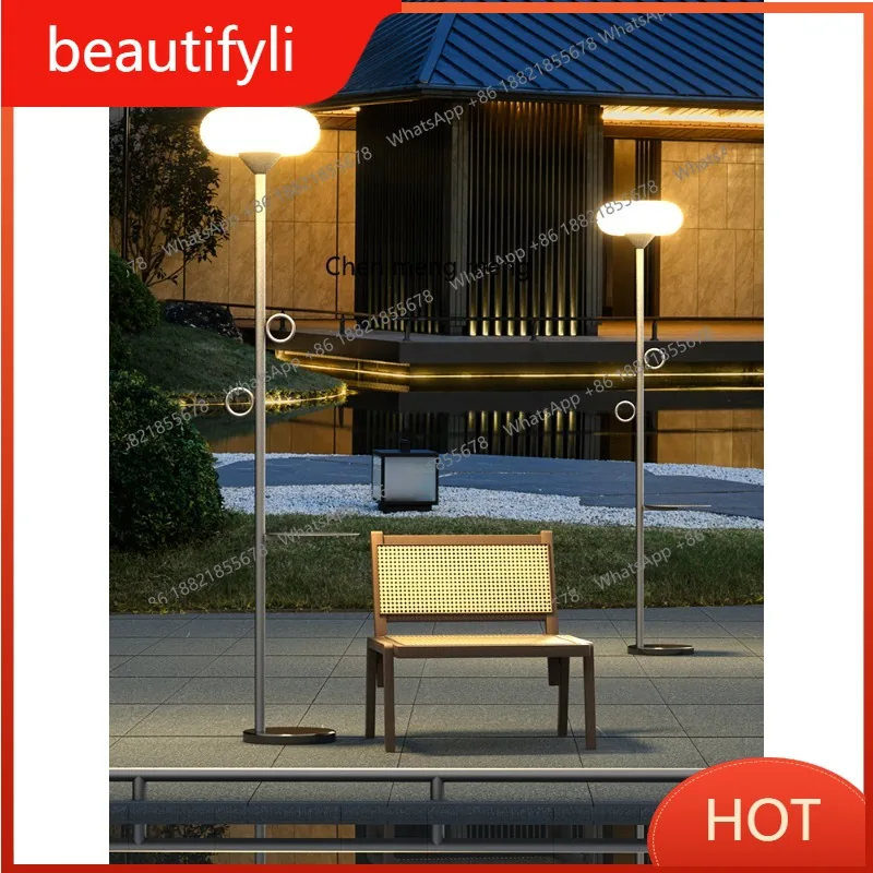 

L6080 LED courtyard garden floor lamp solar villa leisure area high pole lamp landscape garden street lamp