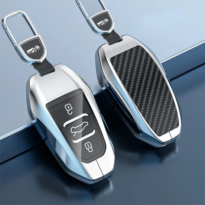 Zinc Alloy Car Key Case Shell Cover For Peugeot 308 408 508 2008 3008 4008 5008 Citroen C4L C6 C3-XR Picasso DS3 DS4 DS5