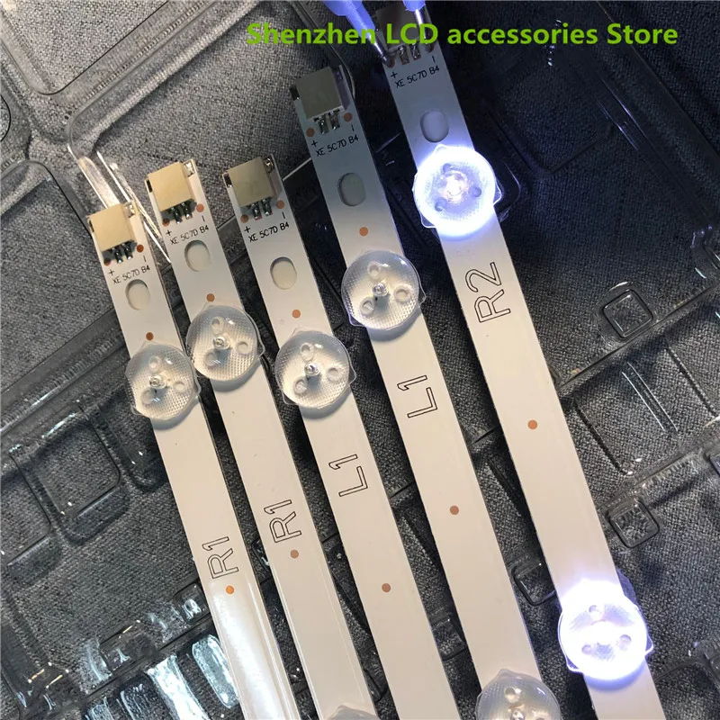 12 Cái/lô Cho Skyworth 42E380S Màn Hình LCD Có Đèn Nền Đèn Thanh 6637L-0017A LC420DUN [SF]] [[U3] R1 + L1 = 83.2 Cm R2 + L2 = 83.2 Cm