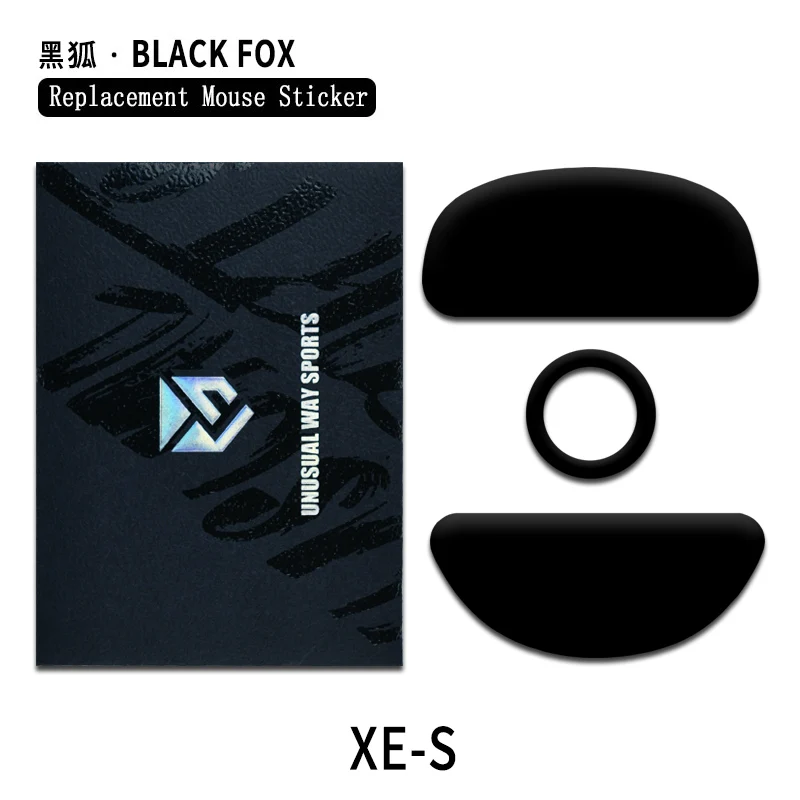 UnusualWaySports เมาส์สเก็ตฟุต XE-S XES ไร้สาย XEV2 Cambered พื้นผิว PTFE Anti Collapse Magic Ice สีชมพู Black Silver Fox