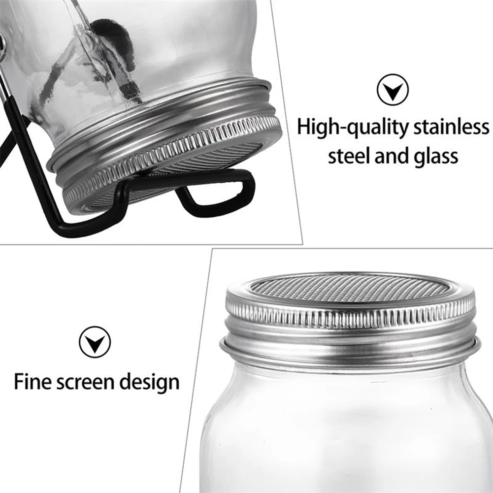 

2025 Trendsprouting Seeds Germination Cover Kit Germinating Mason Jar Set With Bracket Filter Cover Sprouting Jar