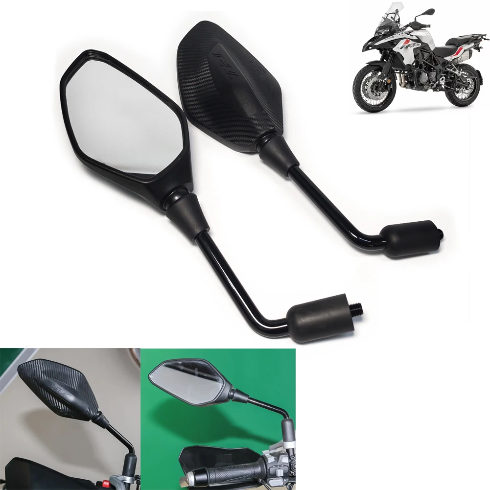 Motosiklet dikiz aynaları için Benelli TRK502 TRK502X TRK 502X 2020 BJ500GS-5A/D motosiklet yan aynalar 10mm