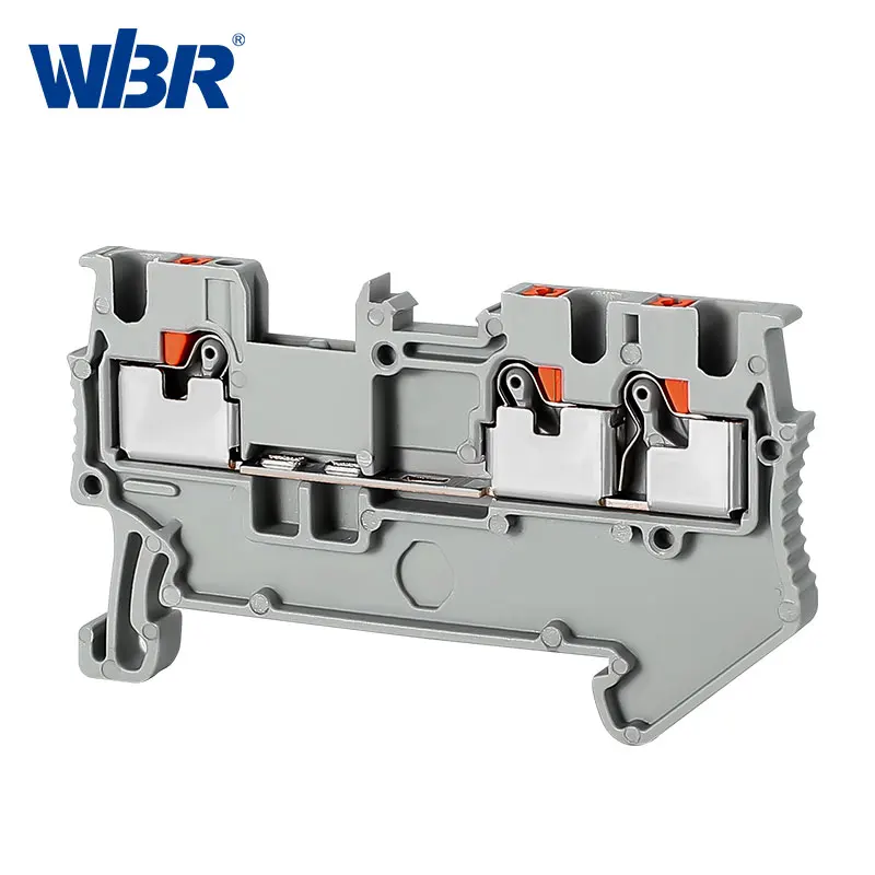 10Pcs PT1.5-TWIN  spring terminal one in two out PT1.5-TWIN wiring terminal, plug-in terminal，terminal block