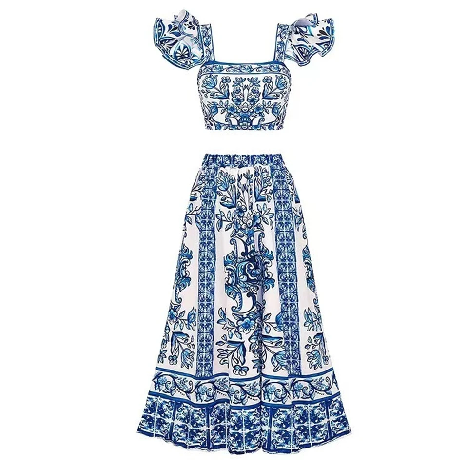 2026 New Arrival Bikinis Women Three Piece Ruffle Swimsuit Sexy Beach Wear Swimwear Female Long Skirt Swimsuit Swimming Summer