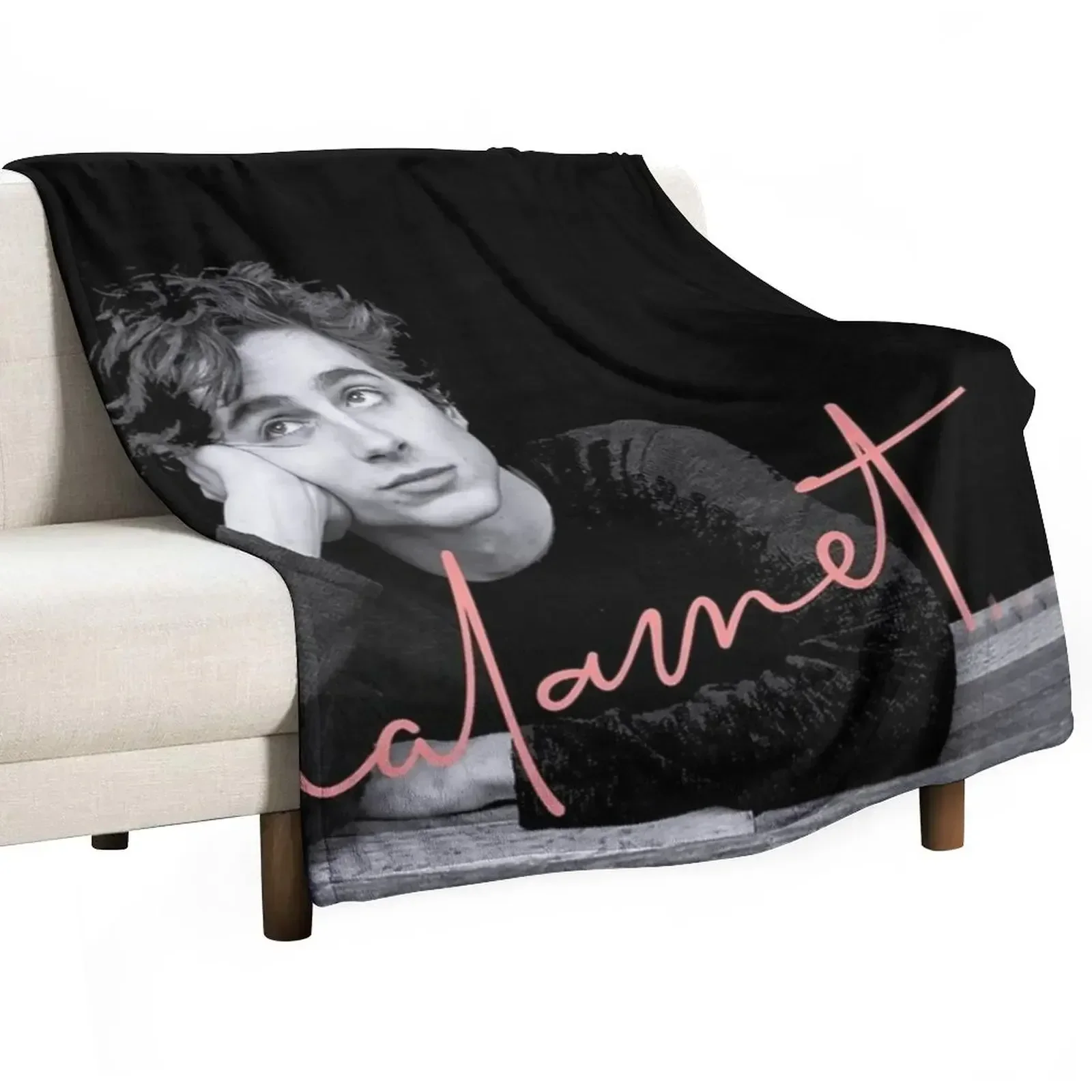 

Chalamet Awesome Art of Timothee Chalamet Throw Blanket Plaid on the sofa Luxury Throw Bed Fashionable Travel Blankets