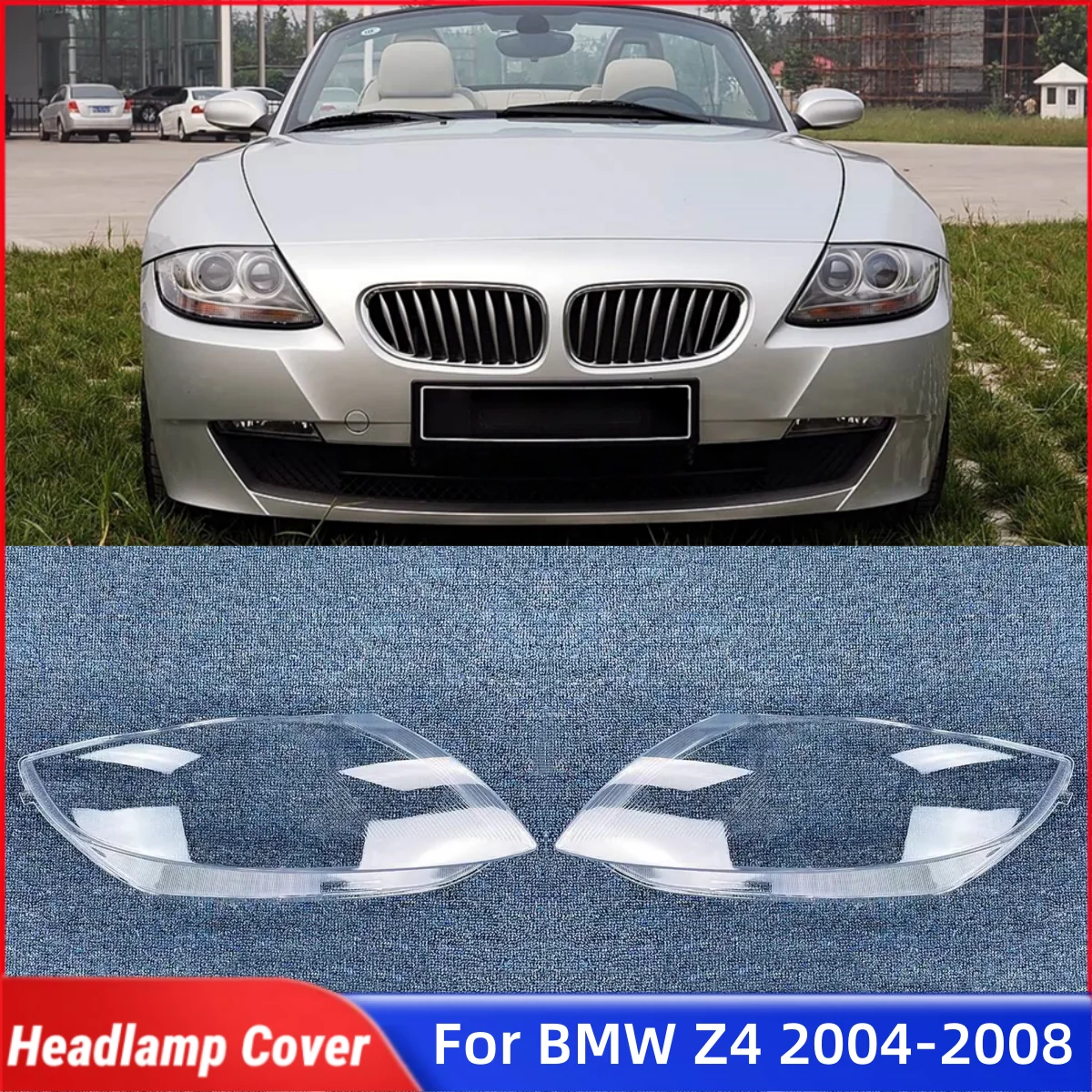 

Для BMW Z4 E89 E85 2004 2005 2006 2007 2008 авто аксессуар абажур крышка фары автомобиля передняя фара крышка объектива огни Shell