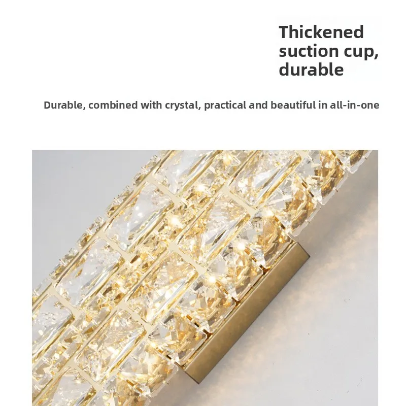 Luxury Crystal LED Wall Lamp, Modern Decor Lamp for Corridor, Hotel Room, Villa, KTV
