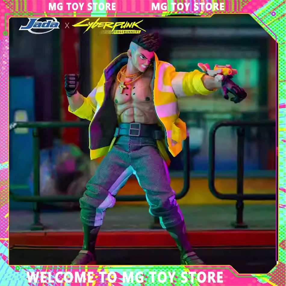 Inventar Jada Cyberpunk 1/12 Edge Walker David Lucy Handgefertigte Cyberronin Mobile Puppe Rebecca Geburtstagsgeschenk Desktop-Dekoration