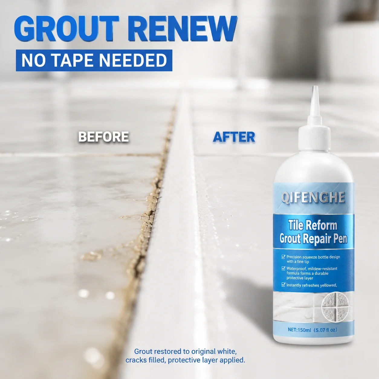 Waterproof Silicone Sealant Caulk for Kitchen Countertop Sink Bathroom Toilet Tile Grout Filler Floor Wood Flooring Gap Filling