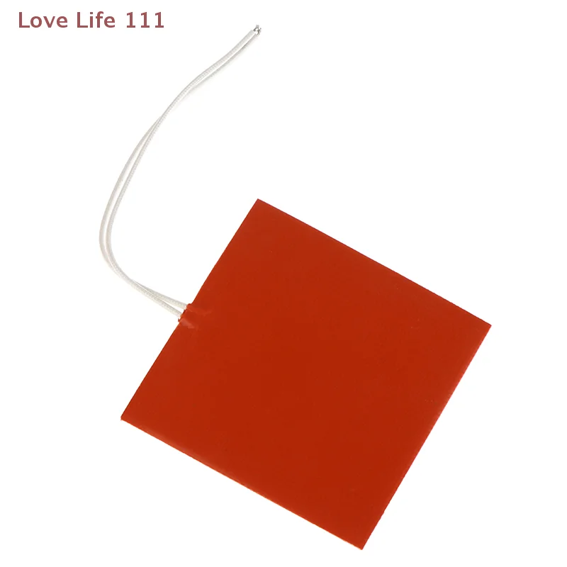 

New 40W 12V Silicone Heating Pad Square Rubber Heat Mat Heated Bed Plate Flexible Waterproof 3D Printer